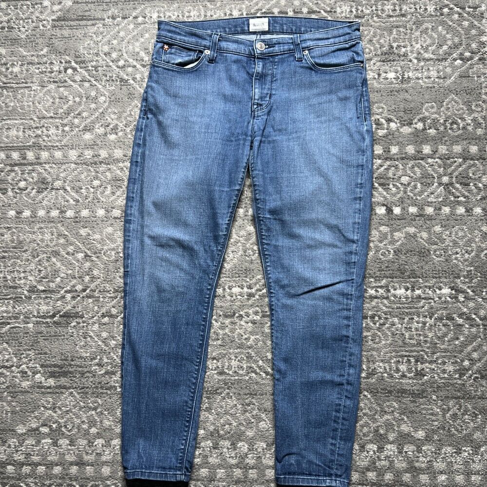 Hudson Krista Super Skinny Crop Ankle Womens Jeans Size 30 Medium Wash